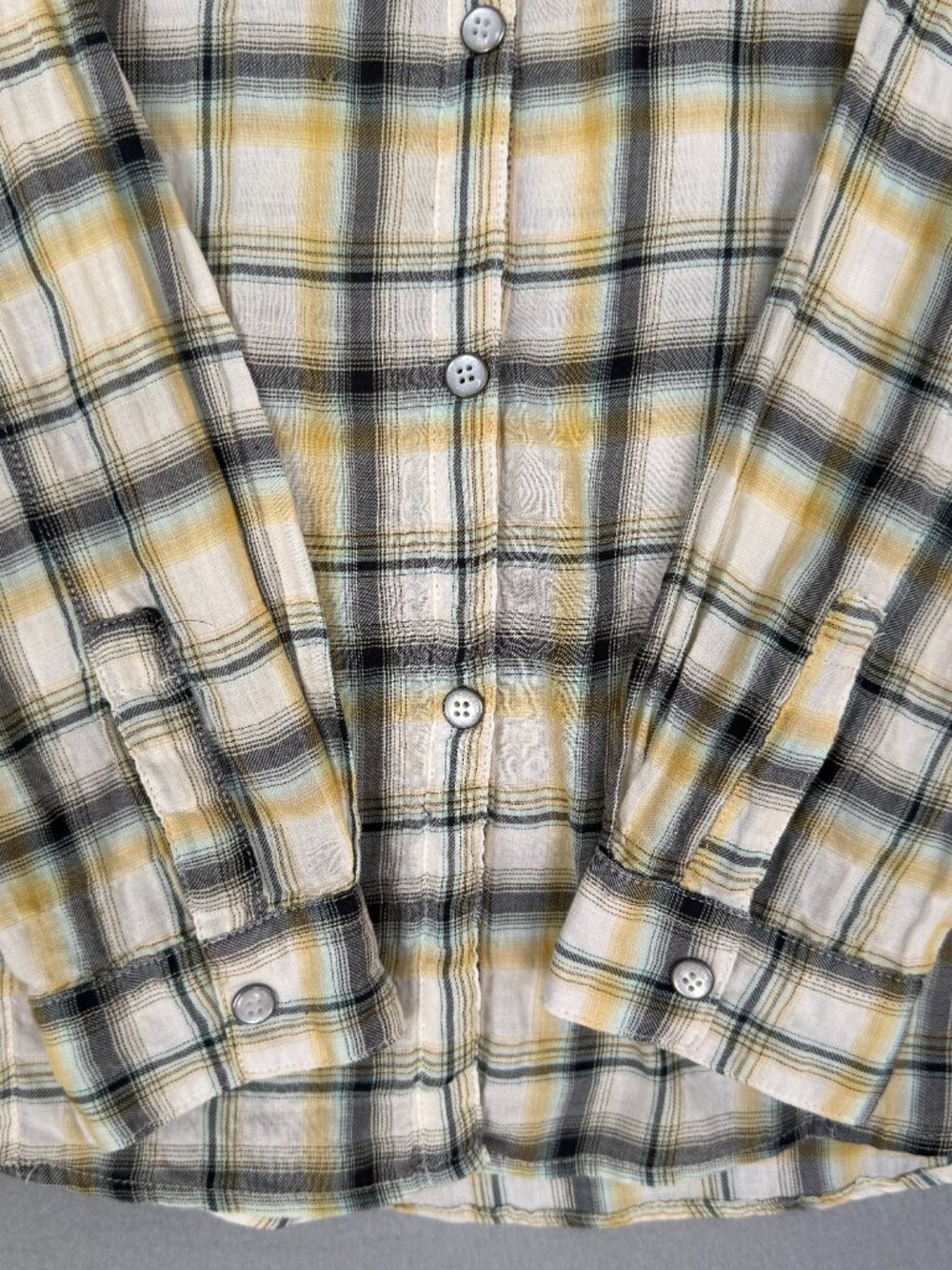 Harley-Davidson Women's Size L Graphic Shirt Cotton Button Up Plaid Long Sleeve - Picture 11 of 16